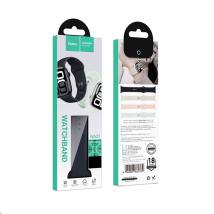 Watchband Hoco WA37 38/40/41/42mm Fluorine Rubber Strap για Apple Watch series 1/2/3/4/5/6/7/8/9/SE/SE2 Μαύρο