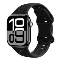 Watchband Hoco WA38 Time Series 44/45/46/49mm Silicon Strap για Apple Watch series 1/2/3/4/5/6/7/8/9/se/ultra1/ultra2 Μαύρο