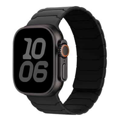 Watchband Hoco WA39 Flex Series 44/45/46/49mm Silicon Strap για Apple Watch series 1/2/3/4/5/6/7/8/9/se/ultra1/ultra2 Μαύρο