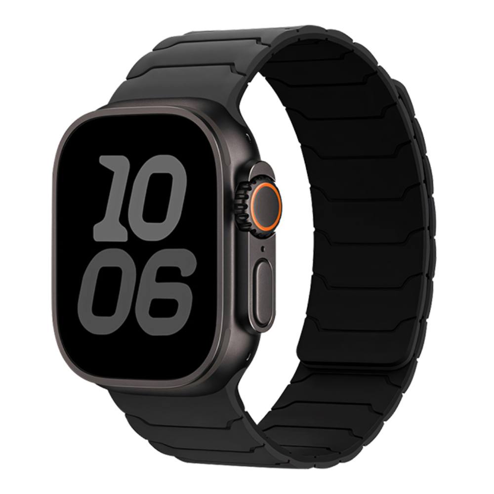 Watchband Hoco WA39 Flex Series 44/45/46/49mm Silicon Strap για Apple Watch series 1/2/3/4/5/6/7/8/9/se/ultra1/ultra2 Μαύρο