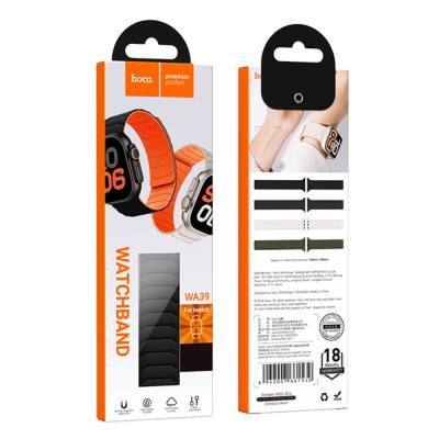 Watchband Hoco WA39 Flex Series 44/45/46/49mm Silicon Strap για Apple Watch series 1/2/3/4/5/6/7/8/9/se/ultra1/ultra2 Μαύρο