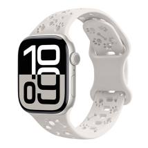 Watchband Hoco WA38 Time Series 38/40/41/42mm Silicon Strap για Apple Watch series 1/2/3/4/5/6/7/8/9/SE/SE2 Λευκό