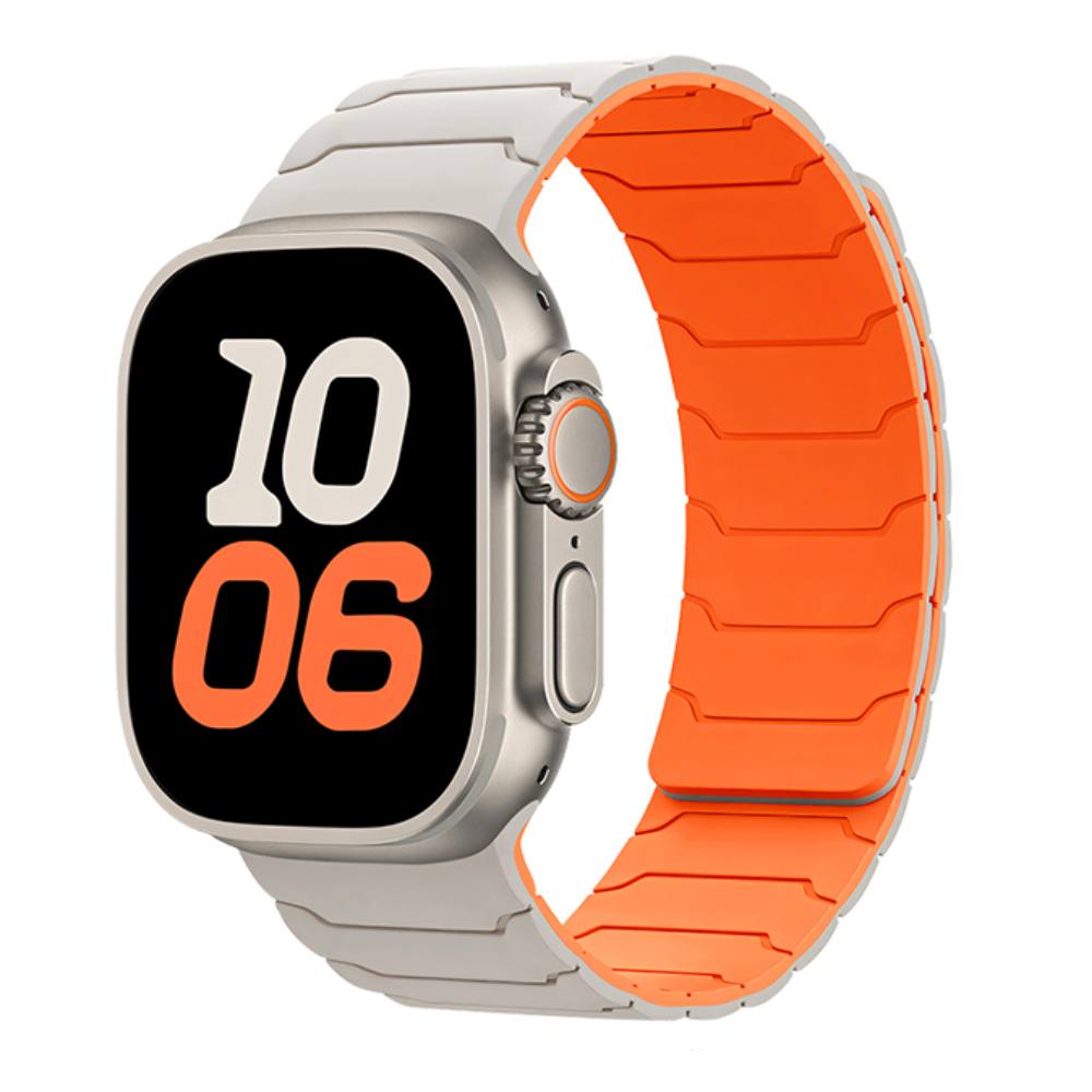 Watchband Hoco WA39 Flex Series 44/45/46/49mm Silicon Strap για Apple Watch series 1/2/3/4/5/6/7/8/9/se/ultra1/ultra2 Μπέζ με Πο