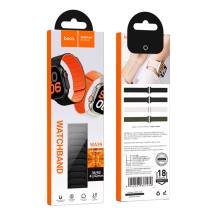 Watchband Hoco WA39 Flex Series 38/40/41/42mm Silicon Strap για Apple Watch series 1/2/3/4/5/6/7/8/9/SE/SE2 Μαύρο