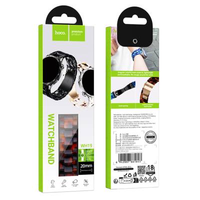 Watchband Hoco WH19 Elegant Series Πλατικό Μπρασελέ για Samsung Huawei Xiaomi Vivo OPPO κα 20mm Universal Ταρταρούγα