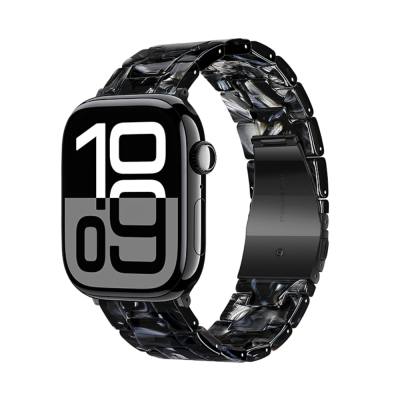 Watchband Hoco WA36 Elegant Series 38/40/41/42mm Πλαστικό Μπρασελέ Strap για Apple Watch series 1/2/3/4/5/6/7/8/9/SE/SE2 Μαύρο
