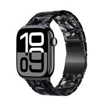 Watchband Hoco WA36 Elegant Series 38/40/41/42mm Πλαστικό Μπρασελέ Strap για Apple Watch series 1/2/3/4/5/6/7/8/9/SE/SE2 Μαύρο