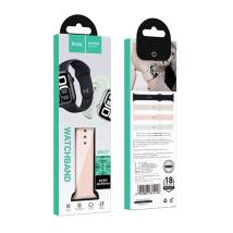 Watchband Hoco WA37 44/45/46/49mm Fluorine Rubber για Apple Watch series 1/2/3/4/5/6/7/8/9/se/ultra1/ultra2 Ροζ