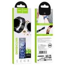 Watchband Hoco WH19 Elegant Series Πλατικό Μπρασελέ για Samsung Huawei Xiaomi Vivo OPPO κα 22mm Universal Μπλε