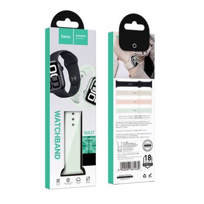 Watchband Hoco WA37 38/40/41/42mm Fluorine Rubber Strap για Apple Watch series 1/2/3/4/5/6/7/8/9/SE/SE2 Light Lotus