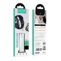 Watchband Hoco WA37 38/40/41/42mm Fluorine Rubber Strap για Apple Watch series 1/2/3/4/5/6/7/8/9/SE/SE2 Light Lotus