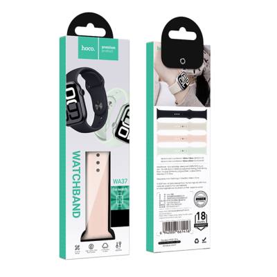 Watchband Hoco WA37 38/40/41/42mm Fluorine Rubber Strap για Apple Watch series 1/2/3/4/5/6/7/8/9/SE/SE2 Ροζ
