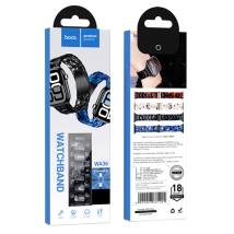 Watchband Hoco WA36 Elegant Series 44/45/46/49mm Πλαστικό Μπρασελέ για Apple Watch series 1/2/3/4/5/6/7/8/9/se/ultra1/ultra2 Μαύ