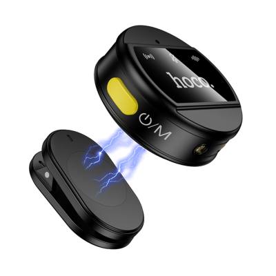 Σετ Μικρόφωνα Πέτου Hoco L22 Bright Μαγνητικό με Αμφίδρομο Μικρόφωνο 80mAh 6hr Χρήσης και Θήκη Φόρτισης Μαύρο