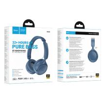 Wireless Ακουστικά Stereo Hoco Hoco W66 Wave v5.4 300mAh 32hr Χρήσης με Μικρόφωνο Μπλε