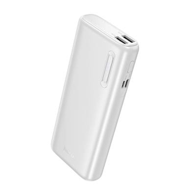 Power Bank Hoco J158A Runner 10000mAh Fast Charge 5V/2A Slim με 2xUSB-A 1xUSB-C 1xMicro USB και LED Ένδειξη Μπαταρίας Λευκό
