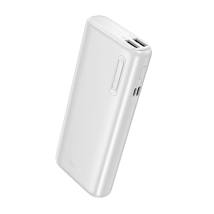 Power Bank Hoco J158A Runner 10000mAh Fast Charge 5V/2A Slim με 2xUSB-A 1xUSB-C 1xMicro USB και LED Ένδειξη Μπαταρίας Λευκό
