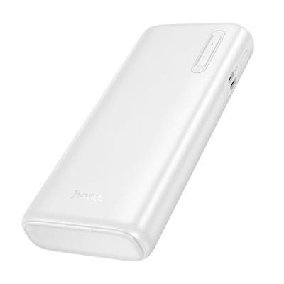 Power Bank Hoco J158A Runner 10000mAh Fast Charge 5V/2A Slim με 2xUSB-A 1xUSB-C 1xMicro USB και LED Ένδειξη Μπαταρίας Λευκό