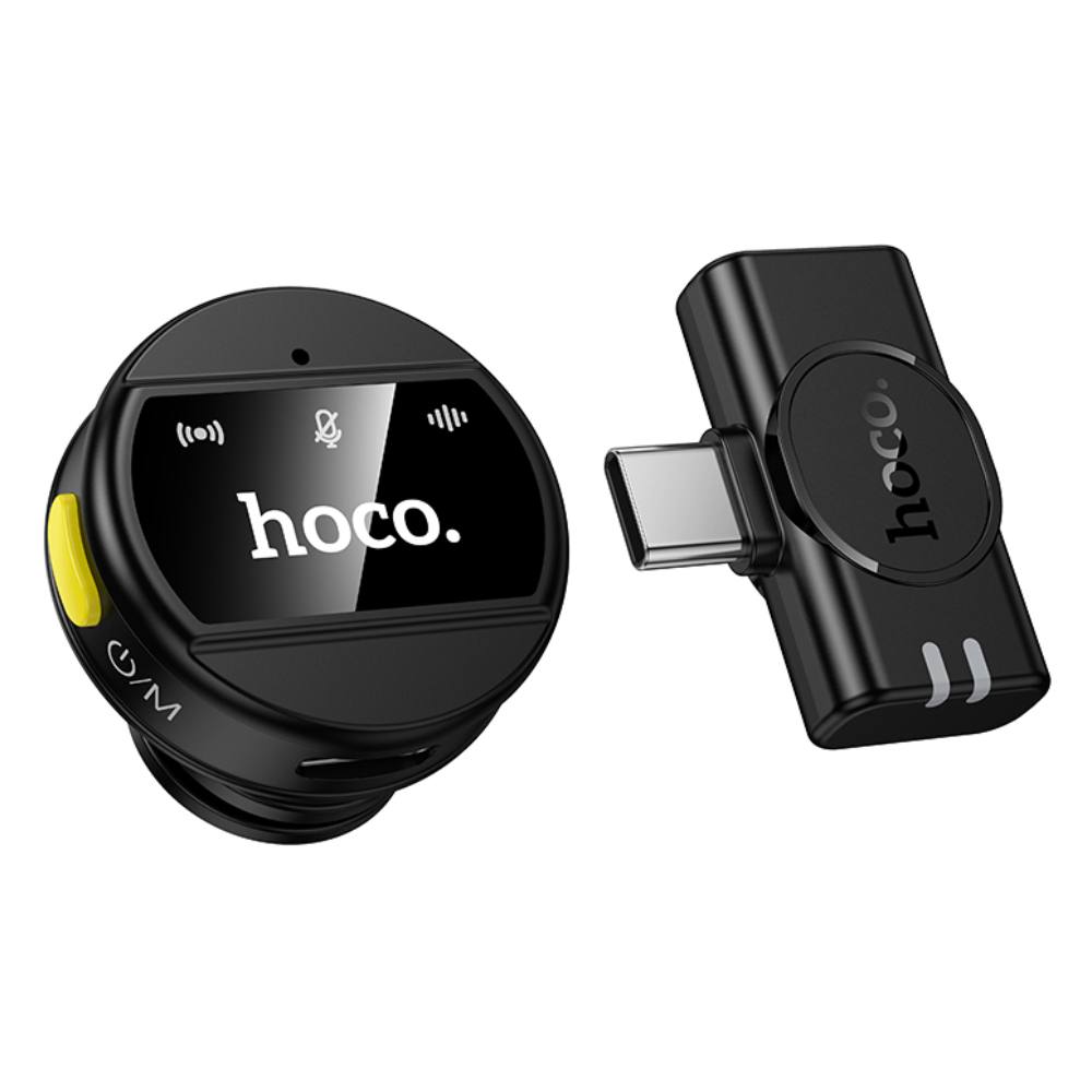 Μικρόφωνο Πέτου Hoco L21 Charm Μαγνητικό 800mAh 80min Χρήσης Type-C  Μαύρο