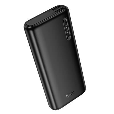 Power Bank Hoco J158A Runner 10000mAh Fast Charge 5V/2A Slim με 2xUSB-A 1xUSB-C 1xMicro USB και LED Ένδειξη Μπαταρίας Μαύρο