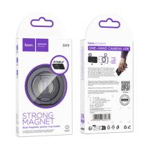 Βάση Στήριξης Μαγνητική Δαχτυλίδι Hoco GH9 για Κινητά Τηλέφωνα με Διπλό Μαγνήτη Ασημί