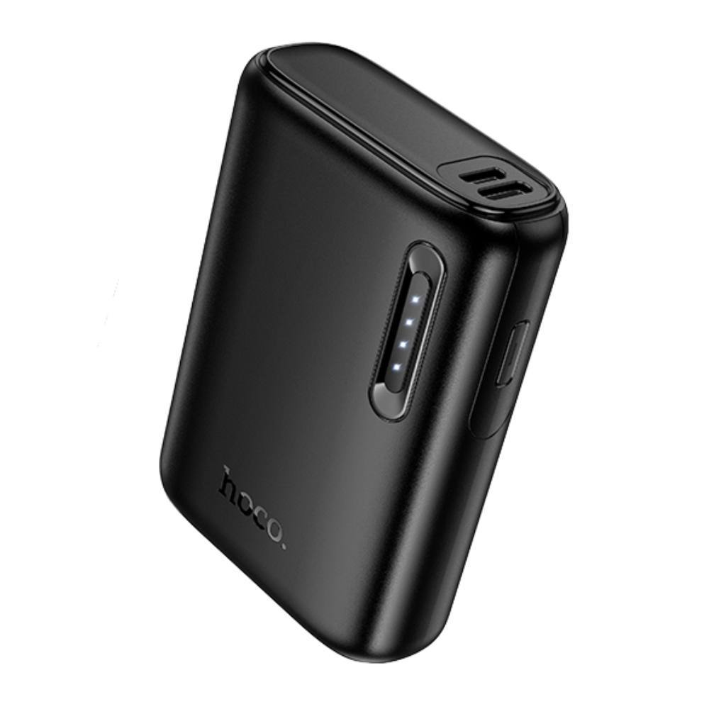 Power Bank Hoco J158 Runner 5000mAh 5V/2A με 1xUSB-A 1xUSB-C 1xMicro USB και LED Ένδειξη Μπαταρίας Μαύρο
