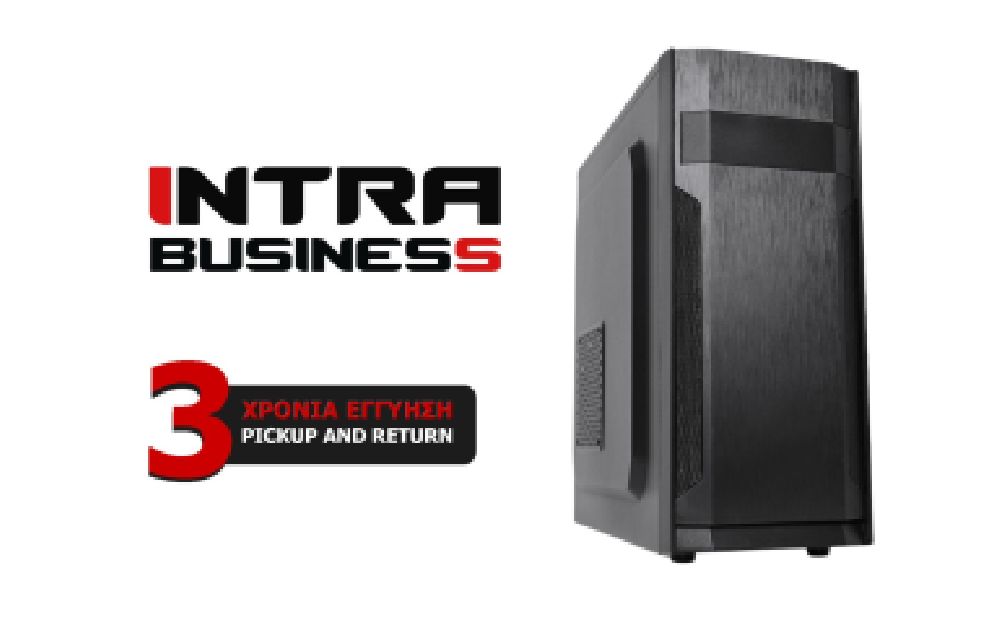INTRA PC BUSINESS 12th GEN FREE, INTEL CORE i3 12100, 8GB DDR4 3200MHz, INTEL UHD GRAPHICS, 256GB SSD NVME, LAN GB, MIDI TOWER, 