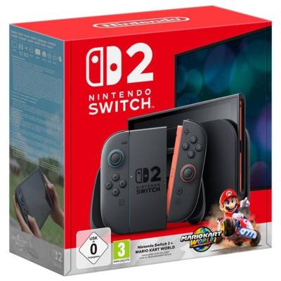 Nintendo Switch 2 Console Black + Mario Kart World (21529) (NIN21529)