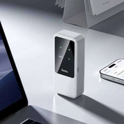 Φορητό Wifi Router Hoco HI42 4G Wifi6 150Mbps 2.4GHz 2000mAh Λευκό
