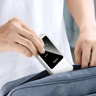 Φορητό Wifi Router Hoco HI42 4G Wifi6 150Mbps 2.4GHz 2000mAh Λευκό