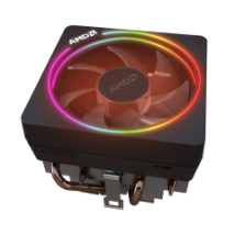 AMD CPU COOLER WRAITH PRISM RGB, 105W, TDP, AM4, RGB, BLACK.