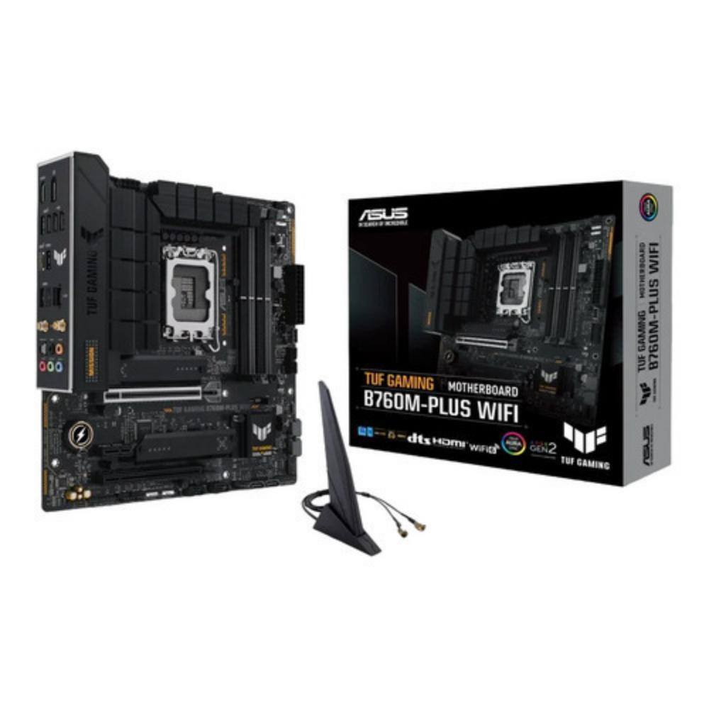 ASUS TUF GAMING B760M-PLUS WIFI II Intel B760 LGA 1700 micro ATX (90MB1HE0-M0EAY0) (ASU90MB1HE0-M0EAY0)