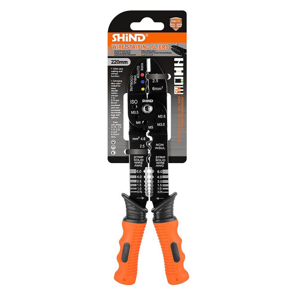 Shind Πρεσα Ακροδεκτων - Απογυμνωτης Καλωδιων 220mm (SHI-94080) (SHI94080)