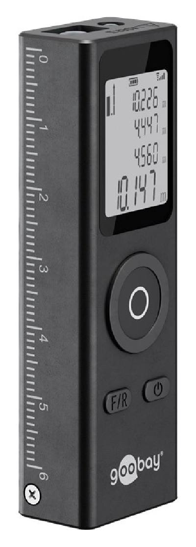 GOOBAY laser μετρητής απόστασης 77834, επαναφορτιζόμενος, έως 30m