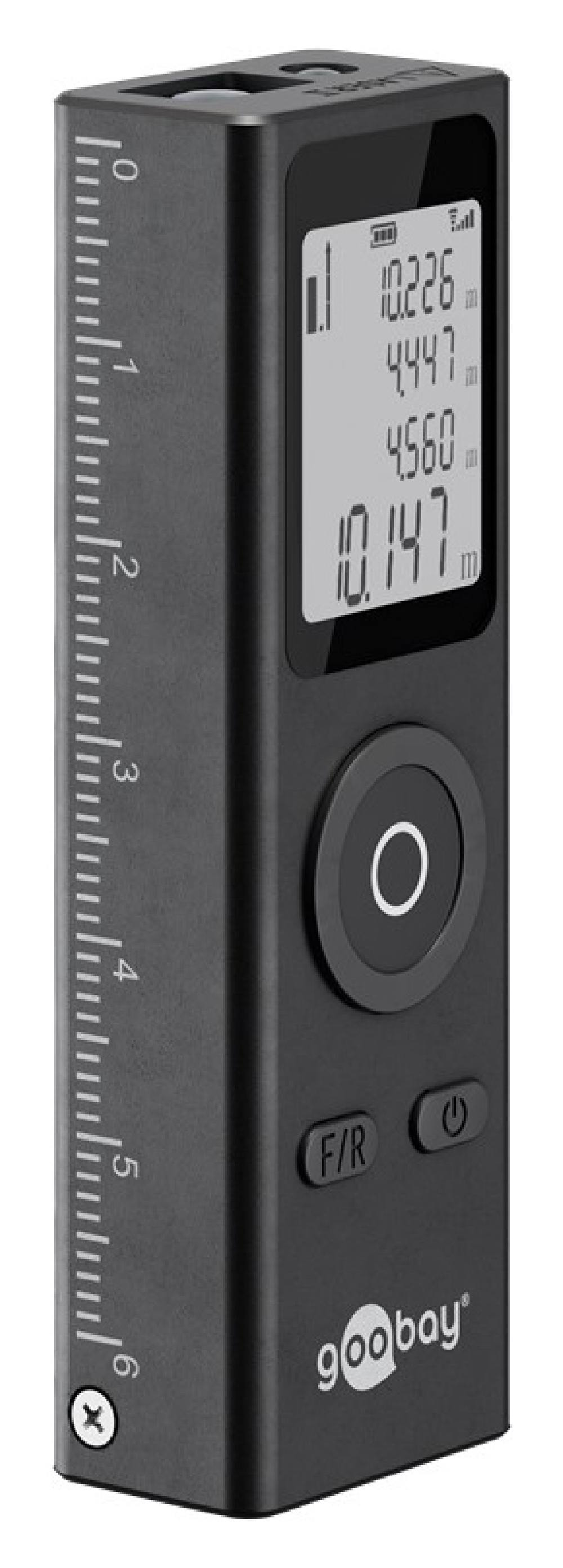 GOOBAY laser μετρητής απόστασης 77834, επαναφορτιζόμενος, έως 30m