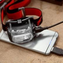 Επαναφορτιζόμενος Φακός Κεφαλής Led Αδιάβροχος IP54 Με Μέγιστη Φωτεινότητα 200 lm