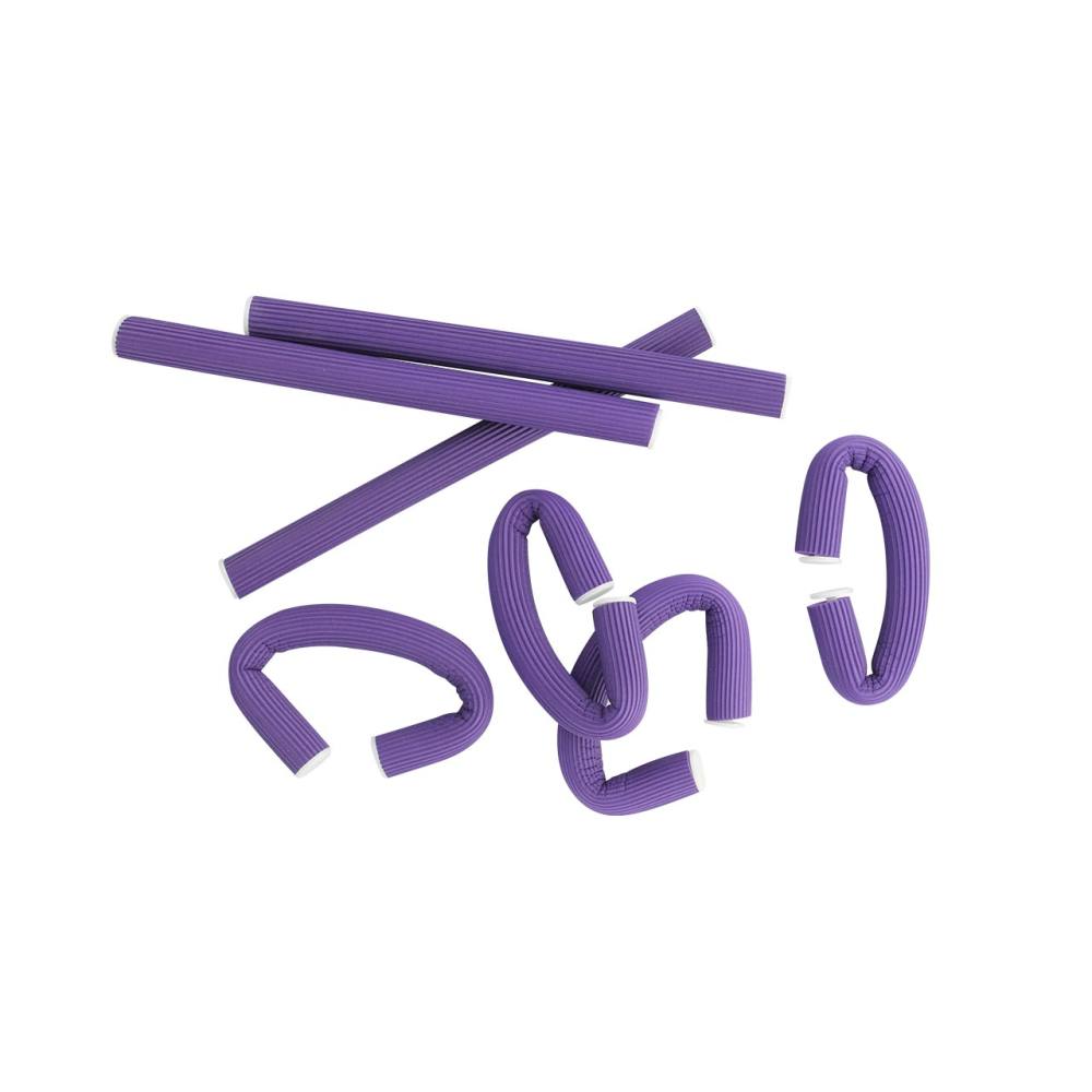 Ρόλεϊ Εύκαμπτα Μωβ 8 Τμχ