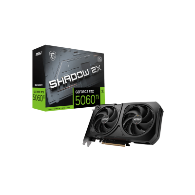 MSI VGA PCI-E NVIDIA GF RTX 5060 Ti 8G SHADOW 2X OC PLUS, 8GB/128BIT, GDDR7, HDMI/3xDP, DUAL FAN, 2 SLOT FANSINK, 3YW.