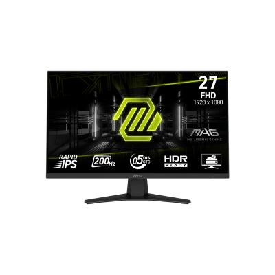 MSI MONITOR GAMING MAG 274F, FLAT IPS FHD, 27", 16:9, 300CD/M2, 1000:1, 0.5MS, 200Hz, 1920x1080, 1xHDMI/ 1xDP/ HP OUT, TILT, BLA