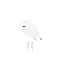 ttec SmartCharger GAN 20W PD Travel Fast Charger + USB-C - Lightning Cable 150cm White (2SCG20LB) (TTEC2SCG20LB)
