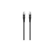 ttec AlumiCable Transparan Type-C to Type-C 60W Fast Charge Cable Black120cm (2DK58S) (TTEC2DK58S)