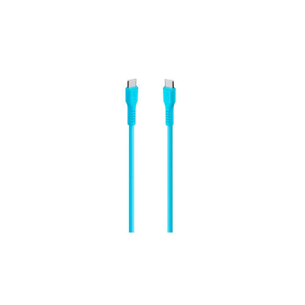 ttec Type-C to Type-C 60W Fast Charge Cable Neon Blue 120cm (2DK59NM) (TTEC2DK59NM)