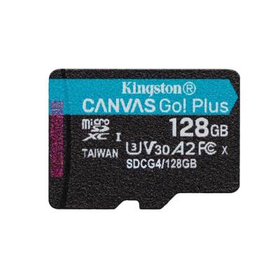 Kingston microSD 128GB CanvasGo+ 200MB/s A2 U3 V30 (SDCG4/128GBSP) (KINSDCG4-128GBSP)