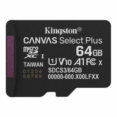 Kingston microSD 64GB Canvas Select+ G3 150MB/s (SDCS3/64GBSP) (KINSDCS3-64GBSP)