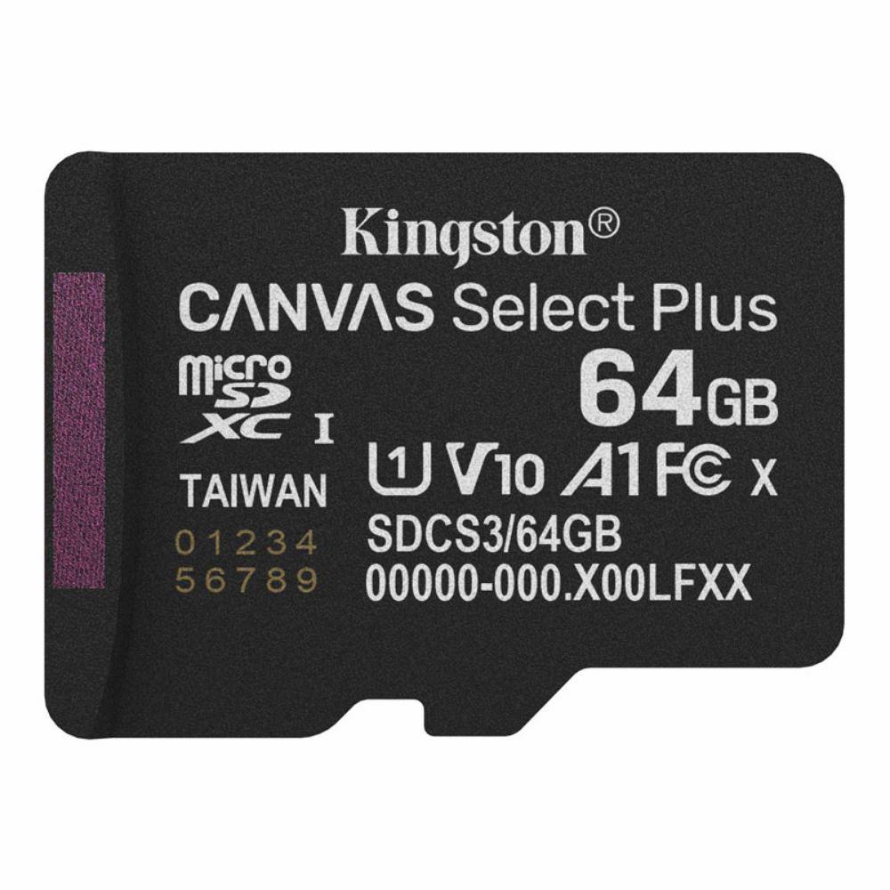 Kingston microSD 64GB Canvas Select+ G3 150MB/s (SDCS3/64GBSP) (KINSDCS3-64GBSP)