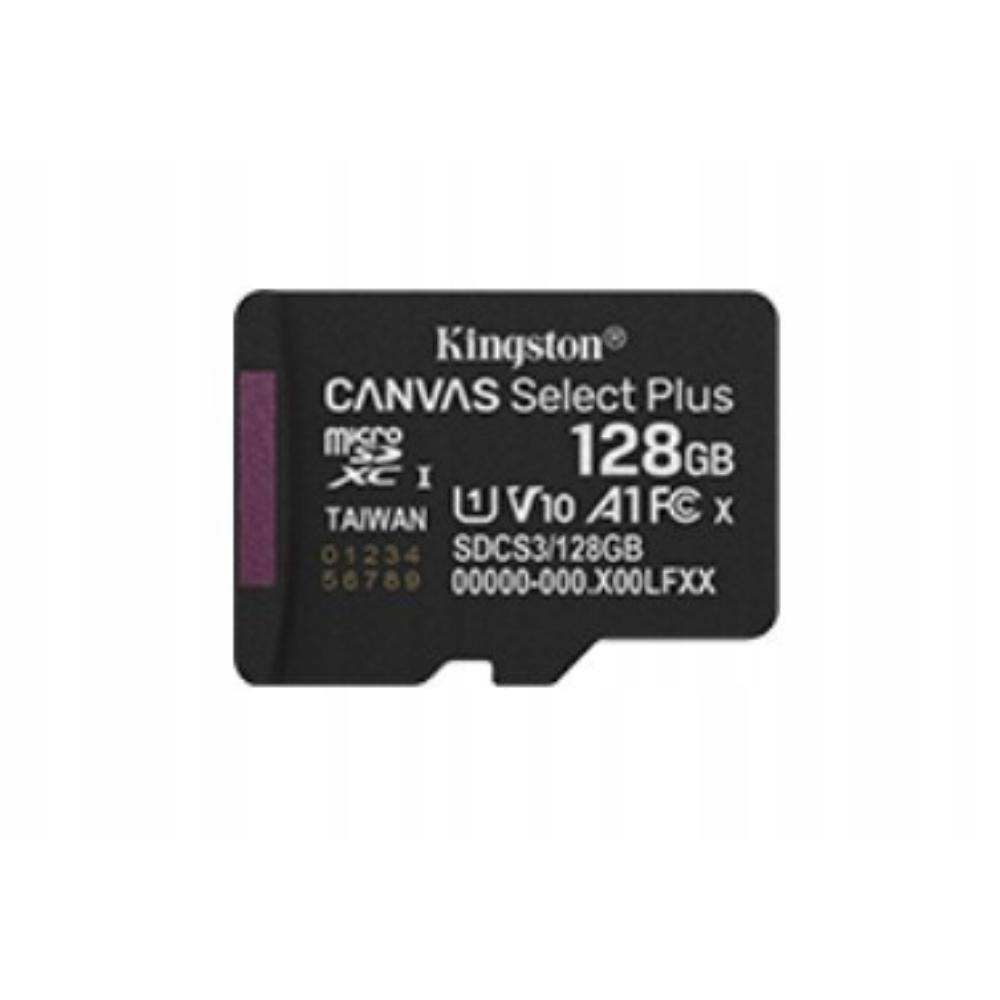 Kingston microSD 128GB Canvas Select+ G3 150MB/s (SDCS3/128GBSP) (KINSDCS3-128GBSP)