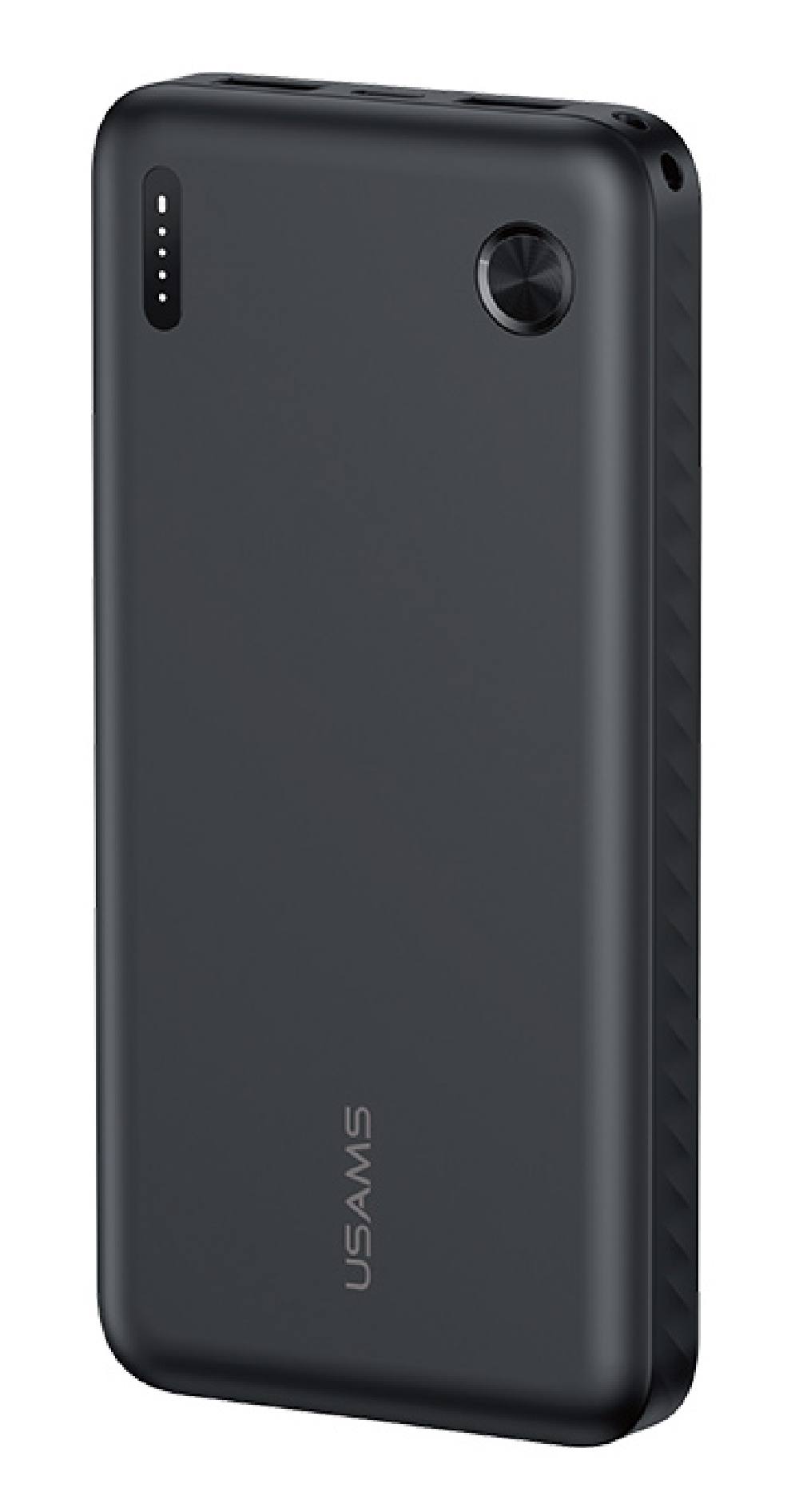 USAMS power bank CD253, 2x θύρες εξόδου, 10000mAh, 10W, μαύρο