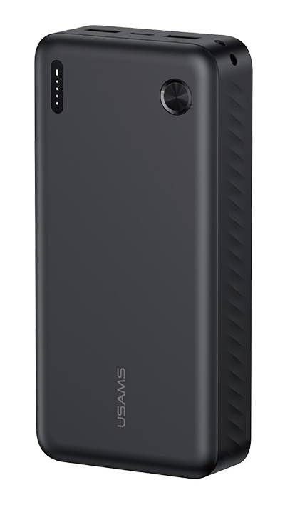 USAMS power bank CD254, 2x θύρες εξόδου, 20000mAh, 10W, μαύρο