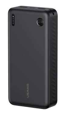 USAMS power bank CD254, 2x θύρες εξόδου, 20000mAh, 10W, μαύρο