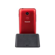 Panasonic KX-TU155EXRN 2.4" Κόκκινο με πλήκτρο SOS, Bluetooth, Μεγάλα Γράμματα και Βάση Φόρτισης